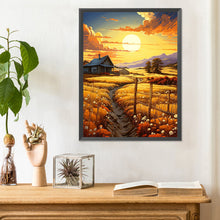 Load image into Gallery viewer, Diamond Painting - Full Round - Wheat field at sunset (30*40CM)

