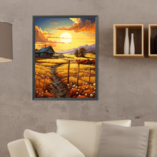 Load image into Gallery viewer, Diamond Painting - Full Round - Wheat field at sunset (30*40CM)
