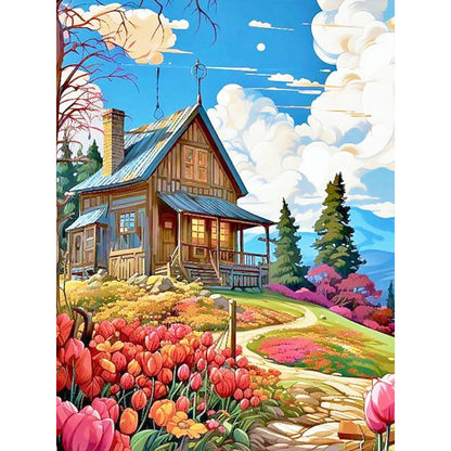 Diamond Painting - Full Round - tulip hut (30*40CM)