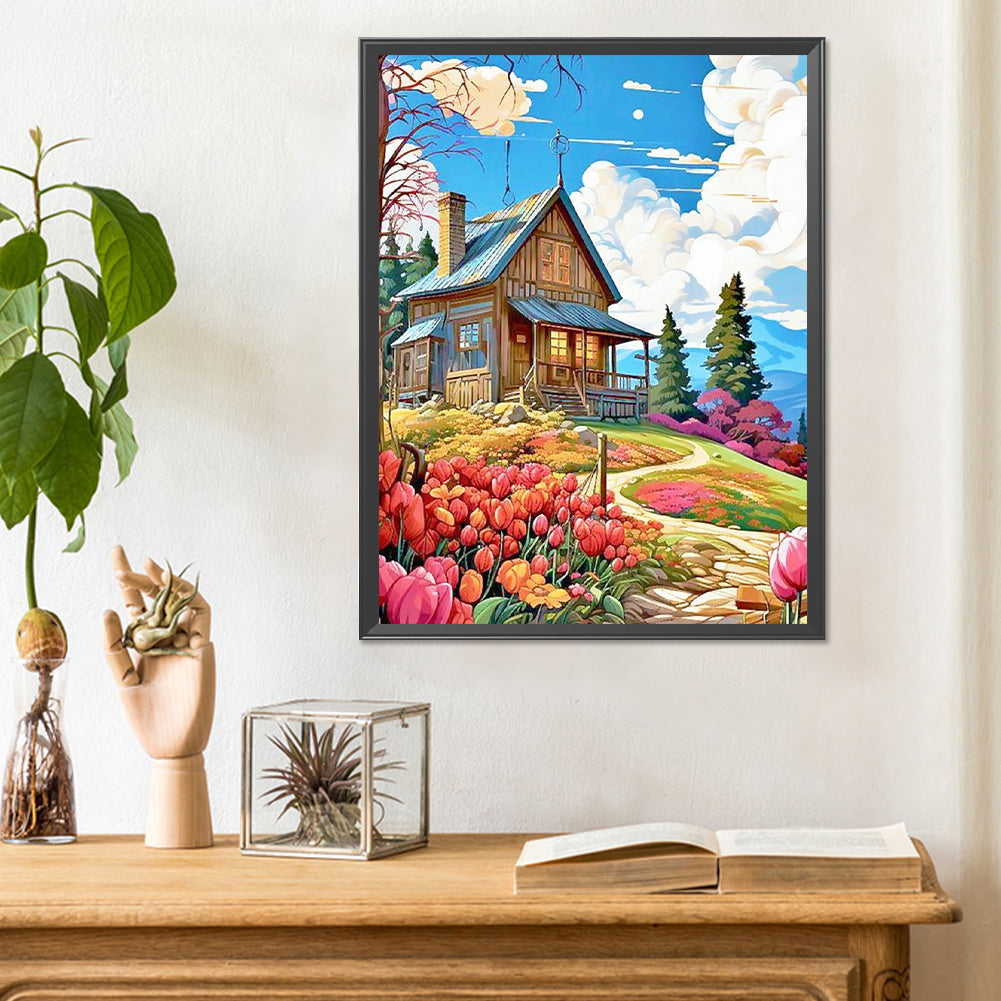 Diamond Painting - Full Round - tulip hut (30*40CM)
