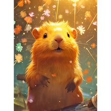 Load image into Gallery viewer, Diamond Painting - Full Round - Flowers, Fireworks and Capybara (30*40CM)
