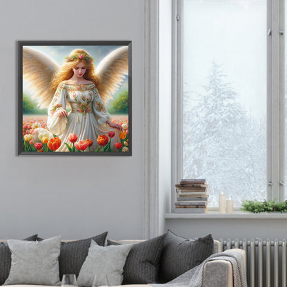 Diamond Painting - Full Round - angel woman (30*30CM)