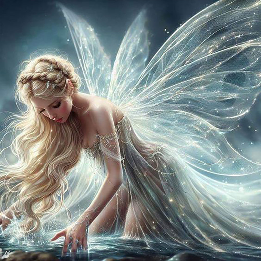 Diamond Painting - Full Round - angel woman (30*30CM)