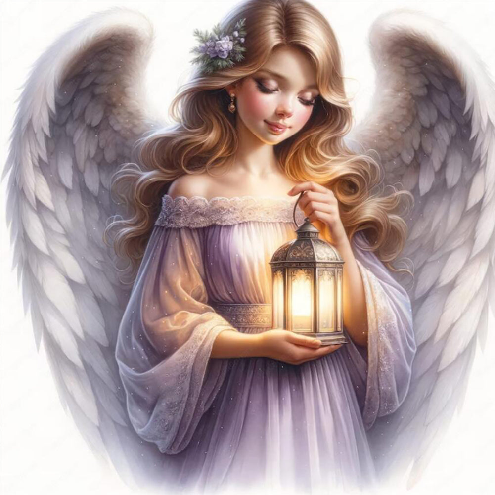 Diamond Painting - Full Round - angel woman (30*30CM)