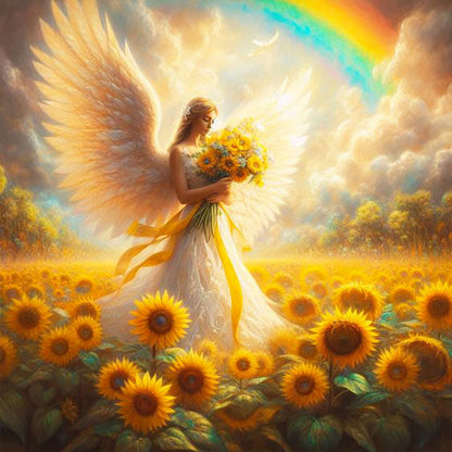 Diamond Painting - Full Round - angel woman (30*30CM)