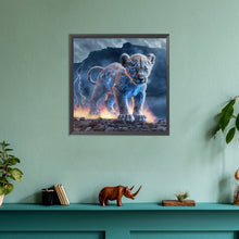 Load image into Gallery viewer, Diamond Painting - Full Round - Lightning Leopard (30*30CM)
