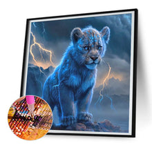 Load image into Gallery viewer, Diamond Painting - Full Round - Lightning Leopard (30*30CM)
