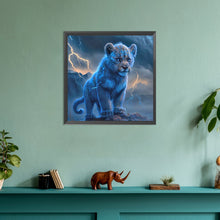 Load image into Gallery viewer, Diamond Painting - Full Round - Lightning Leopard (30*30CM)
