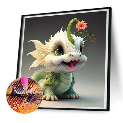 Diamond Painting - Full Round - Cute little dragon (30*30CM)