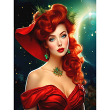Load image into Gallery viewer, Diamond Painting - Full Round - Elegant red-haired woman (30*40CM)
