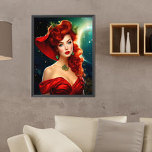 Load image into Gallery viewer, Diamond Painting - Full Round - Elegant red-haired woman (30*40CM)
