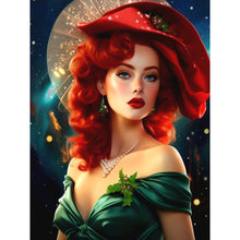 Load image into Gallery viewer, Diamond Painting - Full Round - Elegant red-haired woman (30*40CM)
