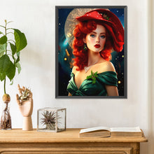 Load image into Gallery viewer, Diamond Painting - Full Round - Elegant red-haired woman (30*40CM)

