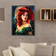 Load image into Gallery viewer, Diamond Painting - Full Round - Elegant red-haired woman (30*40CM)
