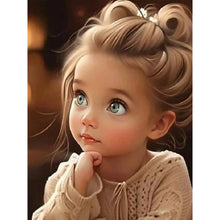 Load image into Gallery viewer, Diamond Painting - Full Round - curly hair big eyed girl (30*40CM)
