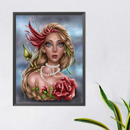 Diamond Painting - Full Round - girl (40*50CM)