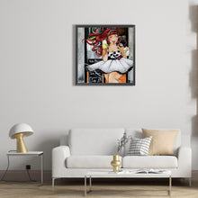 Load image into Gallery viewer, Diamond Painting - Full Round - ice cream girl (45*45CM)
