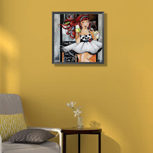 Load image into Gallery viewer, Diamond Painting - Full Round - ice cream girl (45*45CM)
