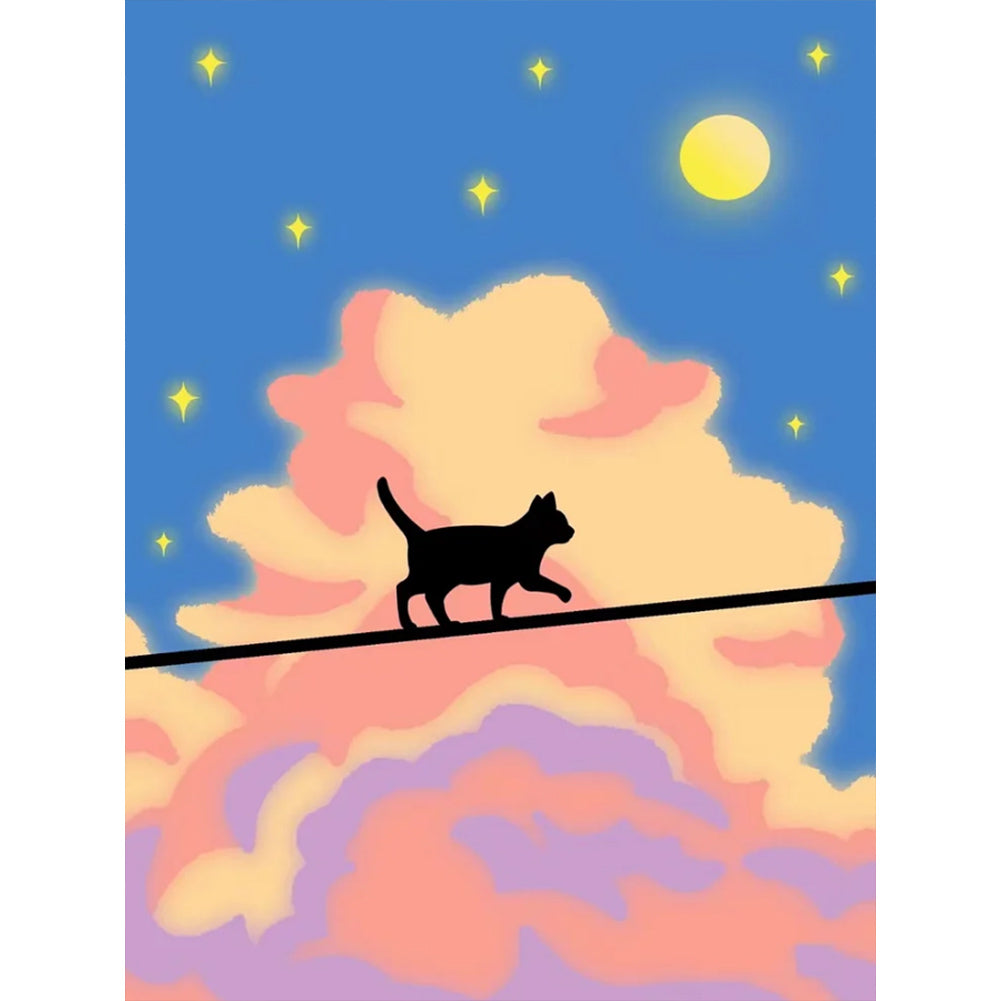 Diamond Painting - Full Round - cartoon landscape painting (30*40CM)