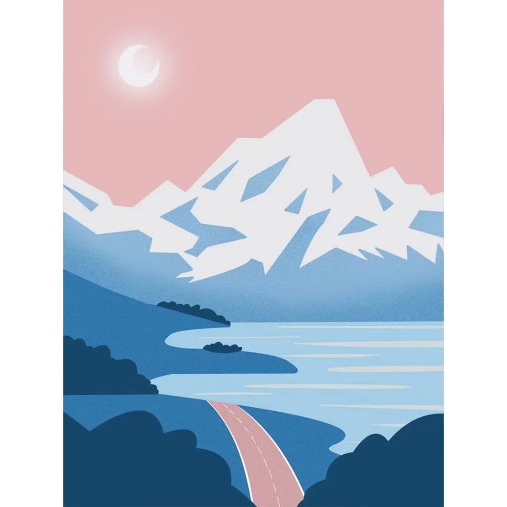 Diamond Painting - Full Round - cartoon landscape painting (30*40CM)