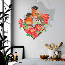 Load image into Gallery viewer, Acrylic Colorful Feathers Frog Single-Sided DIY Diamond Painting Hanging Pendant
