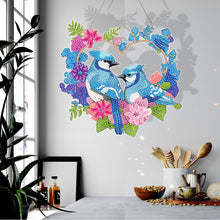 Load image into Gallery viewer, Acrylic Colorful Feathers Frog Single-Sided DIY Diamond Painting Hanging Pendant
