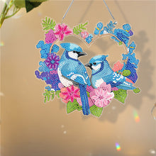 Load image into Gallery viewer, Acrylic Colorful Feathers Frog Single-Sided DIY Diamond Painting Hanging Pendant

