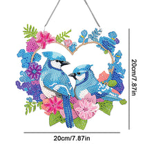 Load image into Gallery viewer, Acrylic Colorful Feathers Frog Single-Sided DIY Diamond Painting Hanging Pendant
