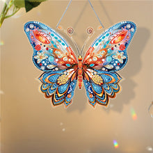 Load image into Gallery viewer, Acrylic Colorful Feathers Frog Single-Sided DIY Diamond Painting Hanging Pendant

