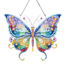 Load image into Gallery viewer, Acrylic Colorful Feathers Frog Single-Sided DIY Diamond Painting Hanging Pendant
