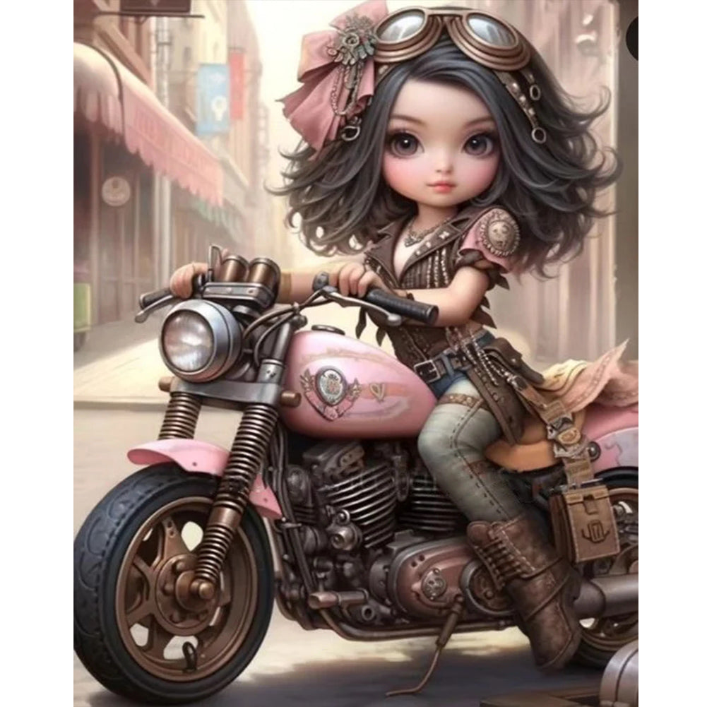 Diamond Painting - Full Round - sweet cool girl (40*50CM)