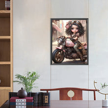 Load image into Gallery viewer, Diamond Painting - Full Round - sweet cool girl (40*50CM)
