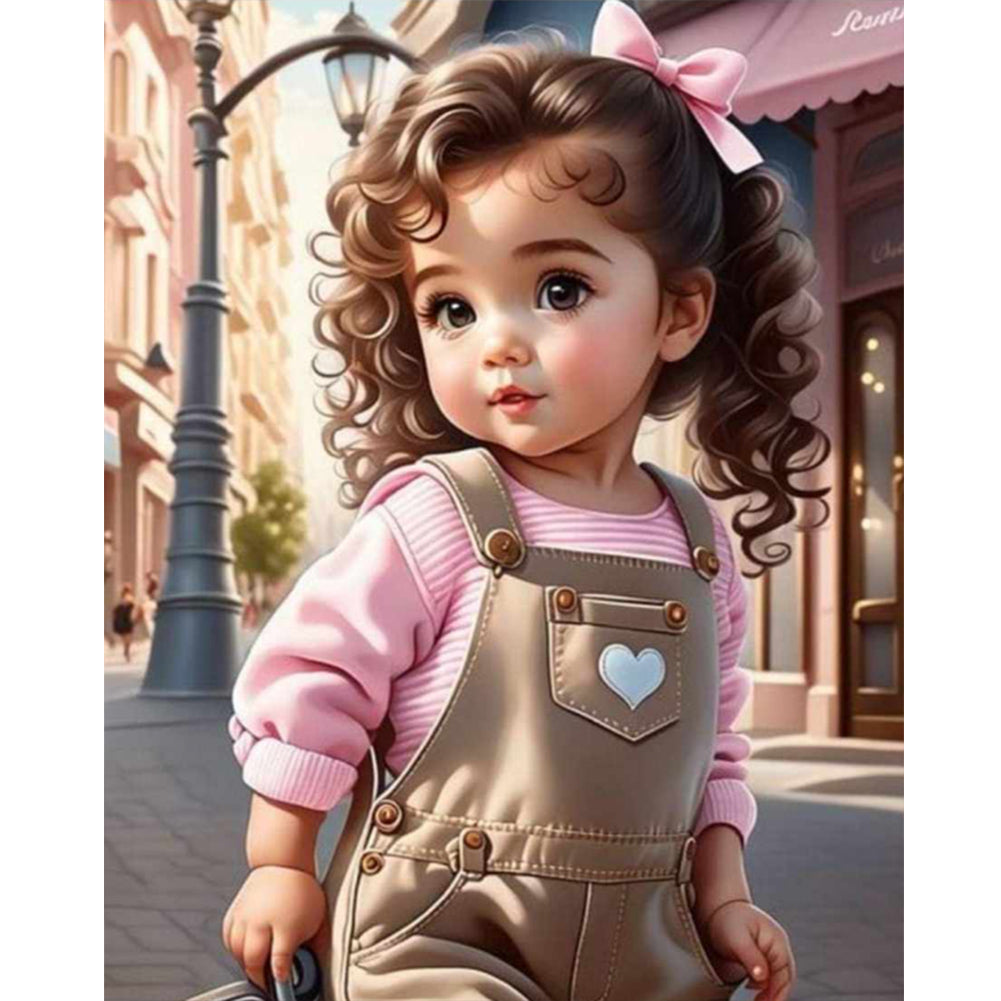 Diamond Painting - Full Round - sweet cool girl (40*50CM)