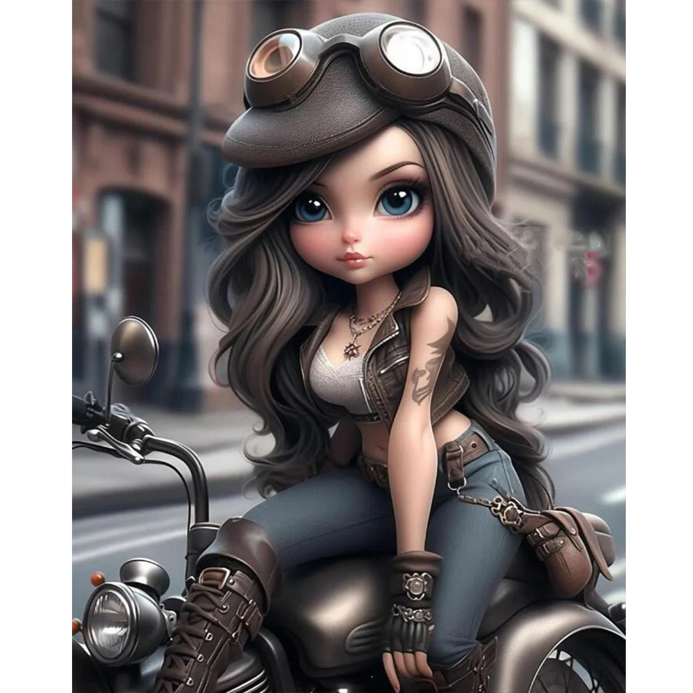 Diamond Painting - Full Round - sweet cool girl (40*50CM)