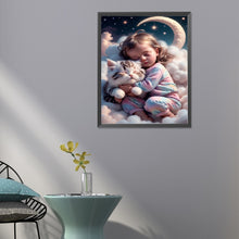 Load image into Gallery viewer, Diamond Painting - Full Round - sweet cool girl (40*50CM)
