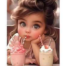 Load image into Gallery viewer, Diamond Painting - Full Round - sweet cool girl (40*50CM)

