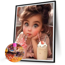 Load image into Gallery viewer, Diamond Painting - Full Round - sweet cool girl (40*50CM)
