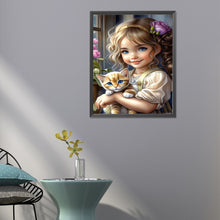 Load image into Gallery viewer, Diamond Painting - Full Round - sweet cool girl (40*50CM)
