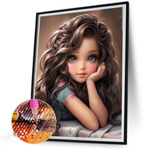 Load image into Gallery viewer, Diamond Painting - Full Round - sweet cool girl (40*50CM)
