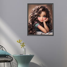 Load image into Gallery viewer, Diamond Painting - Full Round - sweet cool girl (40*50CM)
