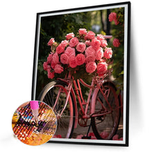 Load image into Gallery viewer, Diamond Painting - Full Square - rose bike (30*40CM)
