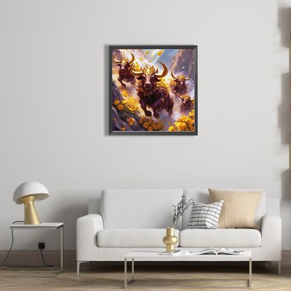 Diamond Painting - Full Square - Galloping Taurus (40*40CM)