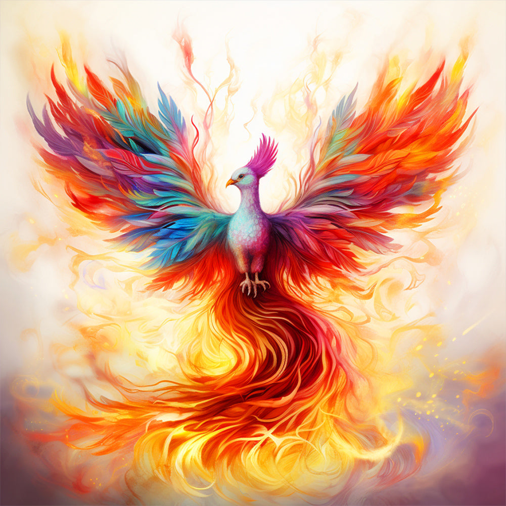 Diamond Painting - Full Round - flaming Phenix (30*30CM)