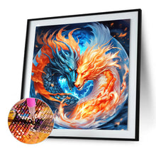 Load image into Gallery viewer, Diamond Painting - Full Round - two dragons (30*30CM)
