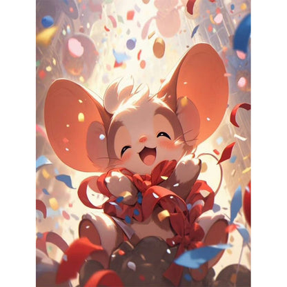 Diamond Painting - Full Round - Twelve zodiac signs: rat (30*40CM)