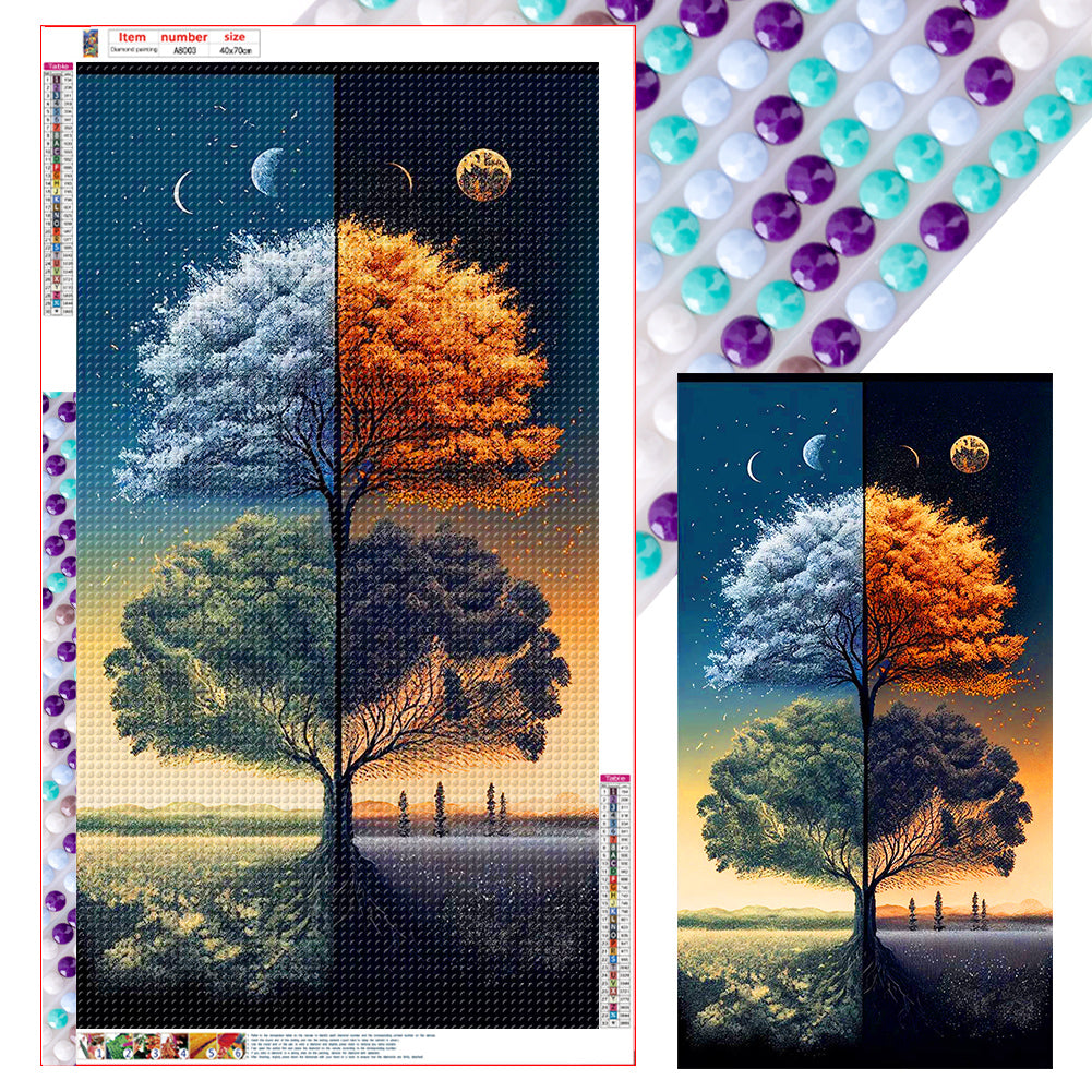 Diamond Painting - Full Round - four seasons tree (40*70CM)