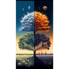 Load image into Gallery viewer, Diamond Painting - Full Round - four seasons tree (40*70CM)
