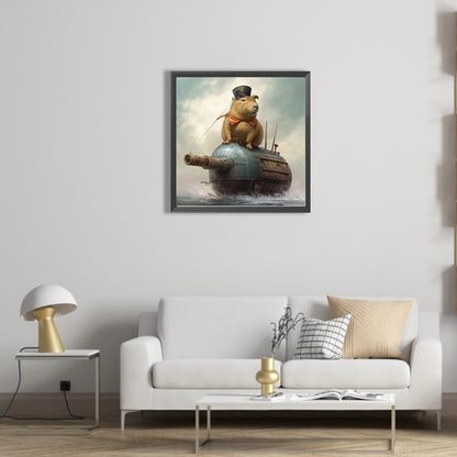 Diamond Painting - Full Square - kapibala soldiers (40*40CM)