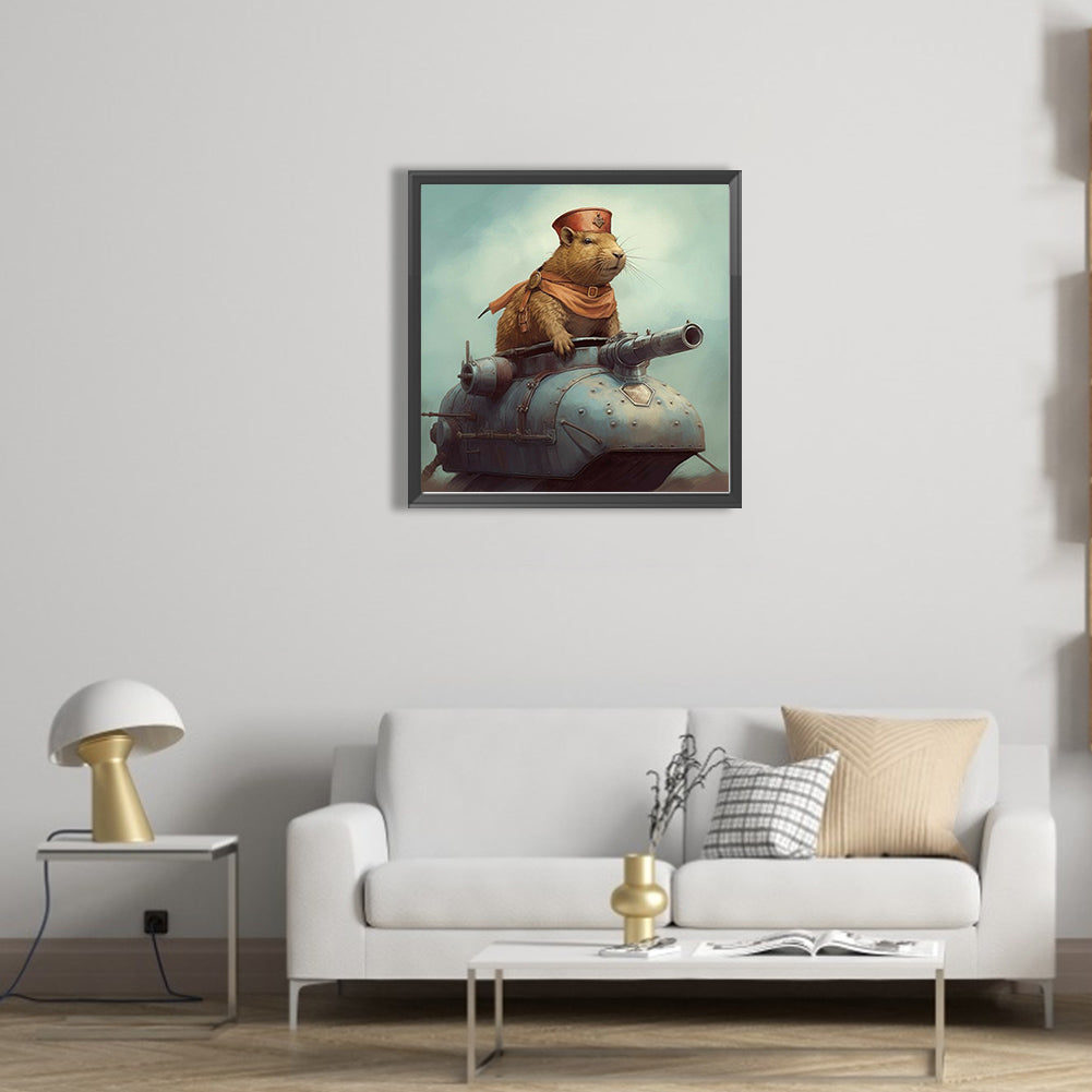 Diamond Painting - Full Square - kapibala soldiers (40*40CM)