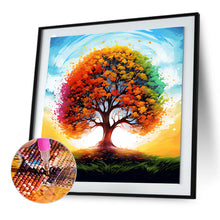 Load image into Gallery viewer, Diamond Painting - Full Round - Quiet mountain forest wisdom tree (30*30CM)
